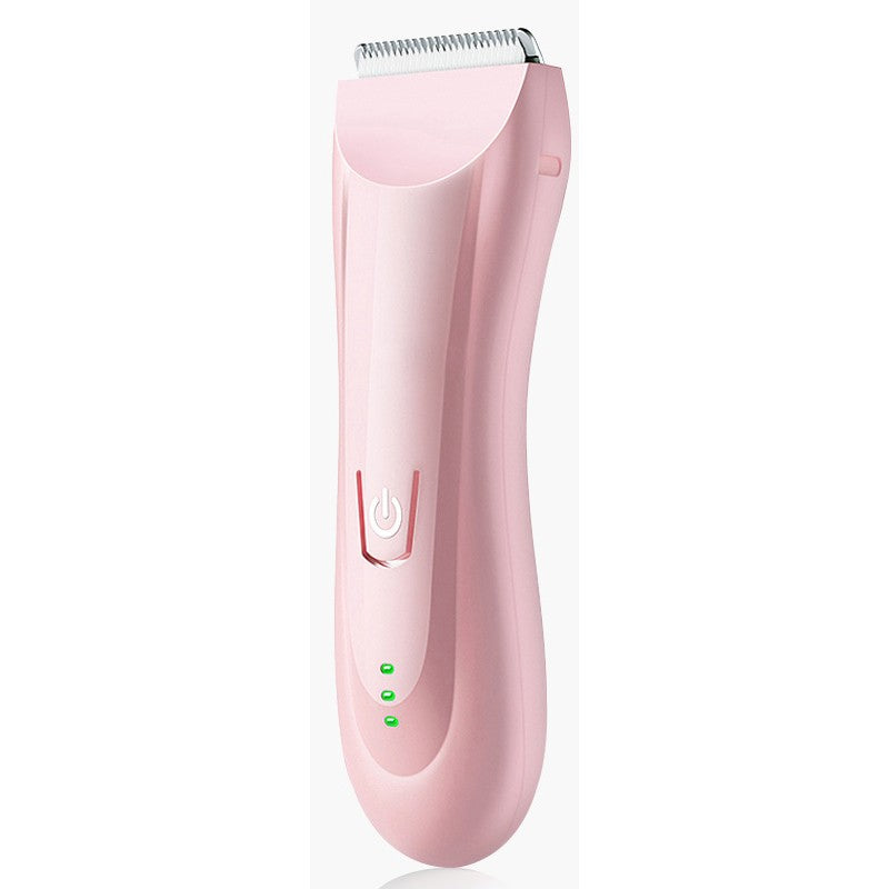 Masina de Tuns pentru Bebelusi si Copii, Lame Ceramice si Inox, Silentioasa, Functie Anti-Taiere, Rezistenta la Apa, Incarcare USB, 50 W, 2 Accesorii, Roz Deschis