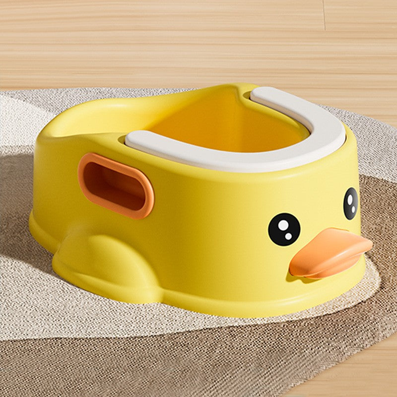 Olita pentru Copii, Portabila, Model Ratusca cu Maner, Compartiment Detasabil, Plastic Non-Toxic, Varsta +1 An, Galben