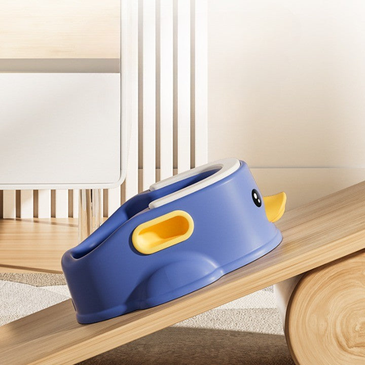 Olita pentru Copii, Ratusca Portabila cu Compartiment Detasabil si Maner, Material Non-Toxic, Varsta +1 An, Albastru