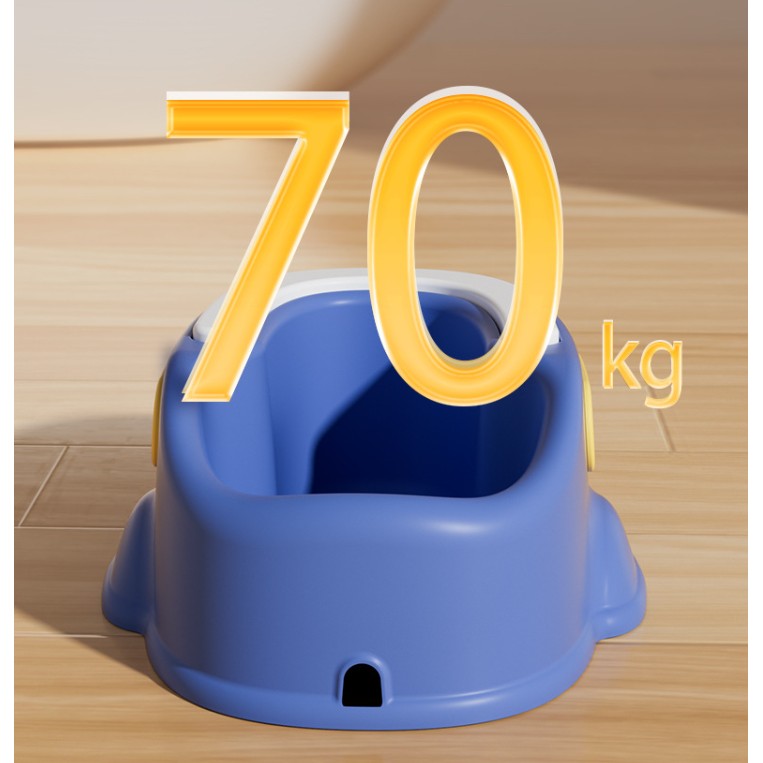 Olita pentru Copii, Ratusca Portabila cu Compartiment Detasabil si Maner, Material Non-Toxic, Varsta +1 An, Albastru