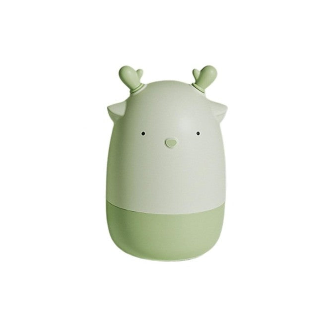 Set 4 in 1 de Ingrijire Unghii pentru Bebelusi si Copii, Unghiera, Foarfeca, Pila si Penseta, Otel Inoxidabil si ABS fara BPA, 0-6 Ani, Cutie Depozitare Model Cerb, 11 x 6 x 11 cm, Verde