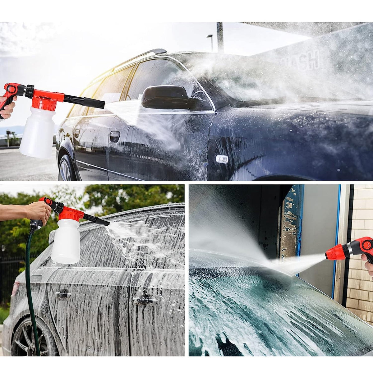 Set Kit Detailing Auto Complet, Accesorii Curatare Interior si Exterior, Perii Detaliere, Manusa Spalare, Aplicatoare Ceara, 35 Piese, Multicolor