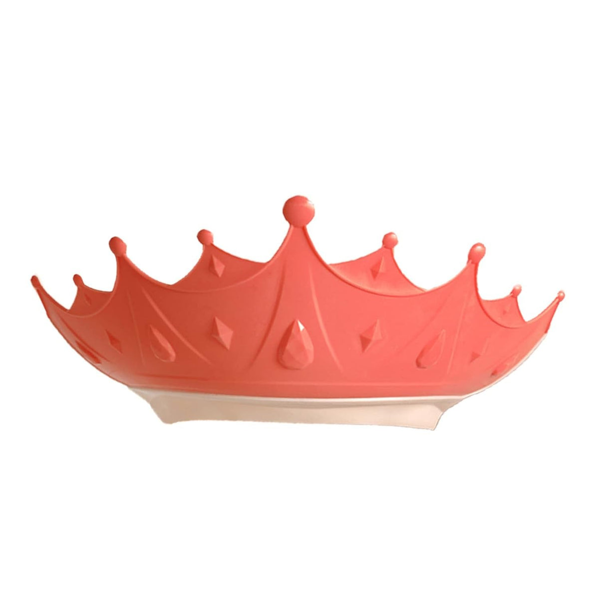 Fippy Viziera de Protectie Baie Pentru Copii si Bebelusi, Cozoroc Protectie Sampon Ochi si Urechi, Model Coroana, Dimensiune Ajustabila, TPE si PP, 15x13 cm, Rosu