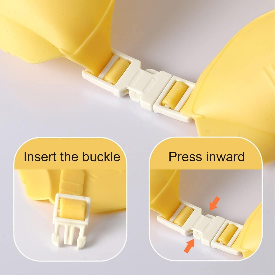 Fippy Viziera Protectie Baie Bebelusi si Copii, Cozoroc Protectie Sampon pentru Ochi si Urechi, Model Coronita Ajustabila, Material TPE si Silicon, 24x22 cm, Galben