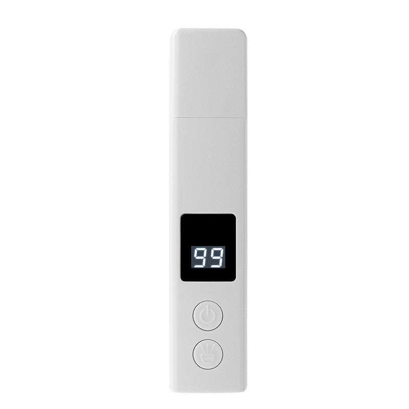 Pila Electrica pentru Caini si Pisici, Trimer pentru Gheare cu Laser pentru Joaca, Display Digital, Incarcare USB, 3 Viteze, Capac Protectie, 15 x 3 cm, Alb