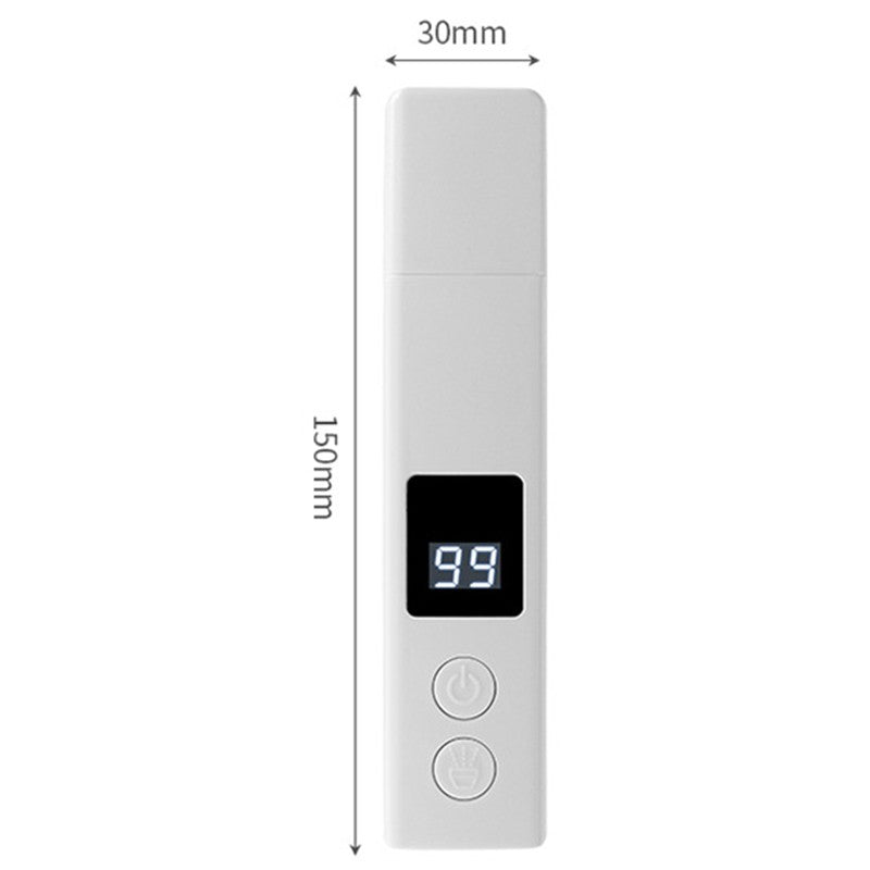 Pila Electrica pentru Caini si Pisici, Trimer pentru Gheare cu Laser pentru Joaca, Display Digital, Incarcare USB, 3 Viteze, Capac Protectie, 15 x 3 cm, Alb