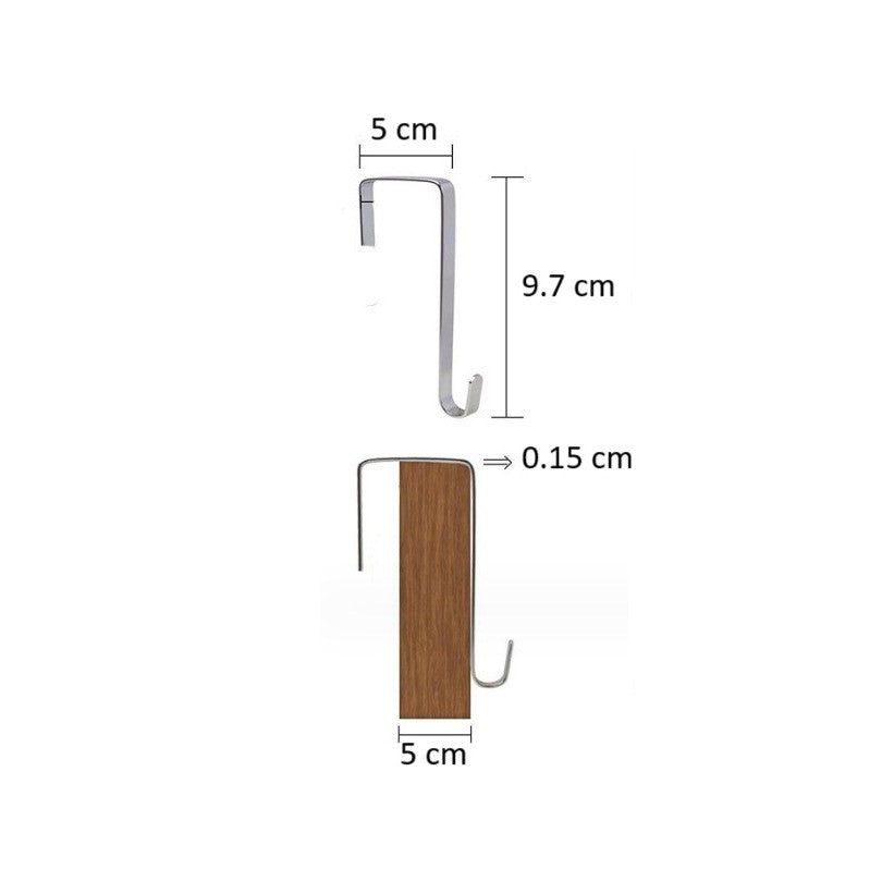 Organizator Suspendat Pentru Usa, Depozitare Verticala Cu 5 Buzunare Si 5 Compartimente Laterale, Nailon Si Plasa Cu Baza Intarita, 2 Carlige Incluse, 146 x 40 x 17 cm, Negru