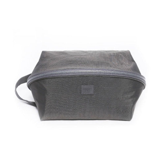 Geanta Organizator pentru Lenjerie Intima, Sutiene si Sosete, 3 in 1, Portabila pentru Calatorii, Deschidere 180 Grade, Poliester Respirabil, 23 x 13 x 13 cm, Gri