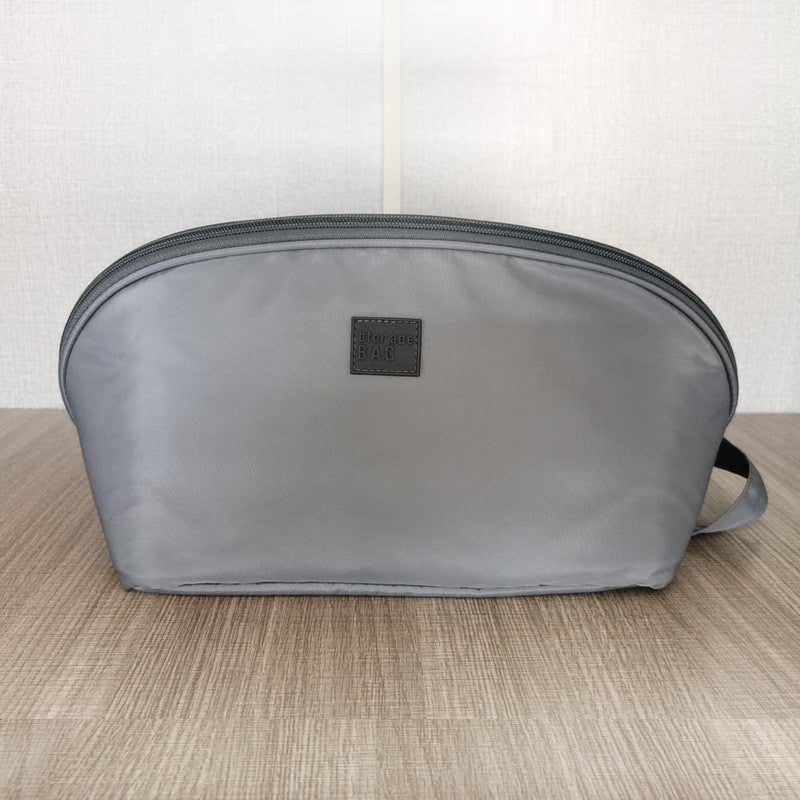 Geanta Organizator pentru Lenjerie Intima, Sutiene si Sosete, 3 in 1, Portabila pentru Calatorii, Deschidere 180 Grade, Poliester Respirabil, 23 x 13 x 13 cm, Gri