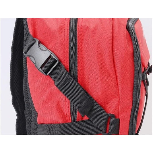 Rucsac Baschet si Sport Multifunctional, Compartiment Minge si Incaltaminte, Spatiu Laptop, Panza Oxford Impermeabila, 32 Litri, 45x32x22 cm, Rosu-Negru