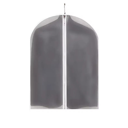Set 5 Huse de Depozitare Haine cu Fermoar, Protectie Anti-Praf si Umiditate, Organizator Voiaj, Material PEVA Impermeabil, 60x80 cm, Transparent-Alb