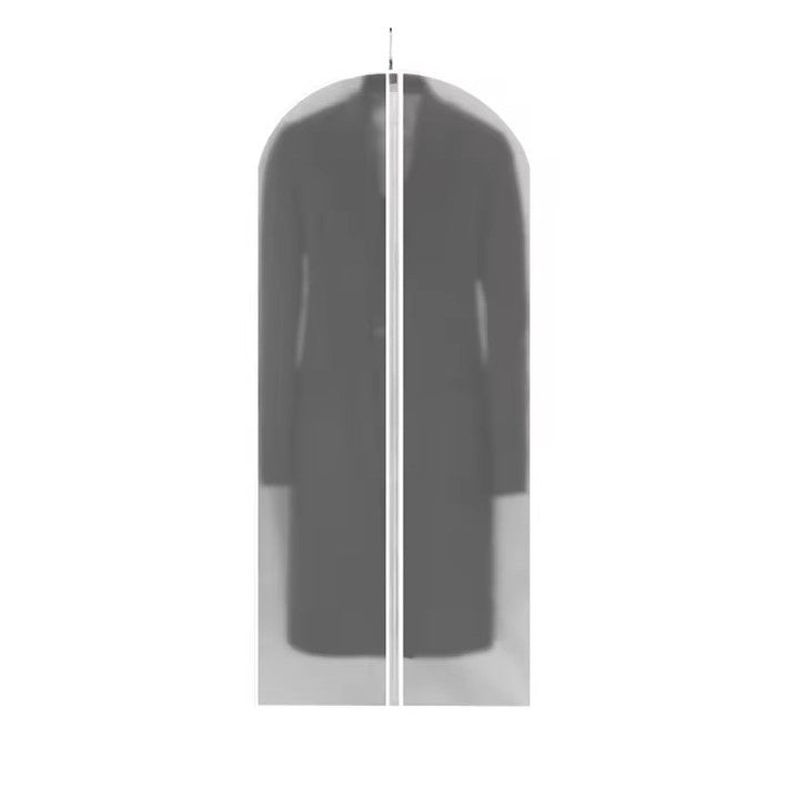 Set 5 Huse Depozitare Haine, Protectie Anti-Praf si Umiditate pentru Garderoba sau Voiaj, Material PEVA Impermeabil cu Fermoar, Design Transparent, 60x140 cm, Alb