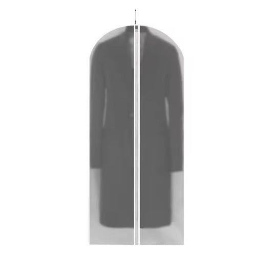Set 5 Huse Depozitare Haine, Protectie Anti-Praf si Umiditate pentru Garderoba sau Voiaj, Material PEVA Impermeabil cu Fermoar, Design Transparent, 60x140 cm, Alb