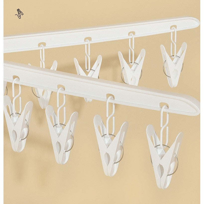 Uscator De Rufe Vertical, 3 Niveluri De Uscare, Pliabil Cu Rotire 360 Grade, Otel Inoxidabil Si ABS, 178.7 x 75 cm, Alb