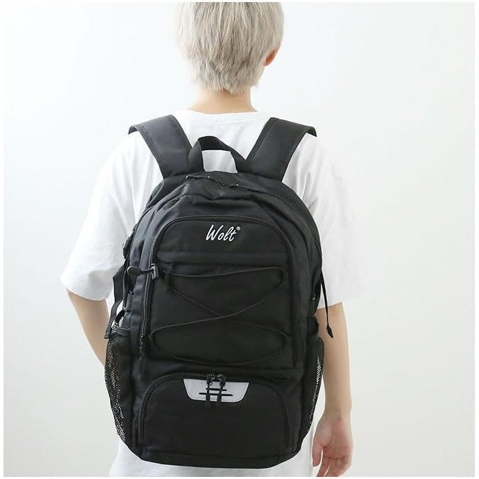 Rucsac Baschet si Sport Multifunctional, Compartiment Minge si Incaltaminte, Spatiu Laptop, Material Oxford Impermeabil, 32 Litri, 45x32x22 cm, Negru