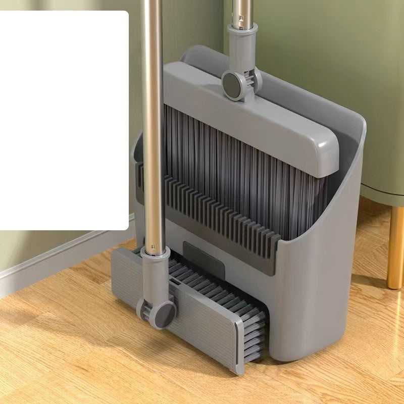 Set Matura si Faras cu Coada, Sistem Autocuratare cu Dinti de Pieptene, Cap Rotativ la 180 Grade, Design Pliabil si Detasabil, Otel Inoxidabil si Polipropilena, Gri Inchis
