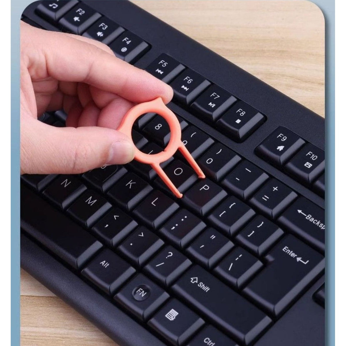 Kit Multifunctional De Curatare Pentru Laptop, Tastatura, Telefon Si Casti, 10 In 1, Cu Extractor Taste Si Spray, ABS Si Silicon, Roz