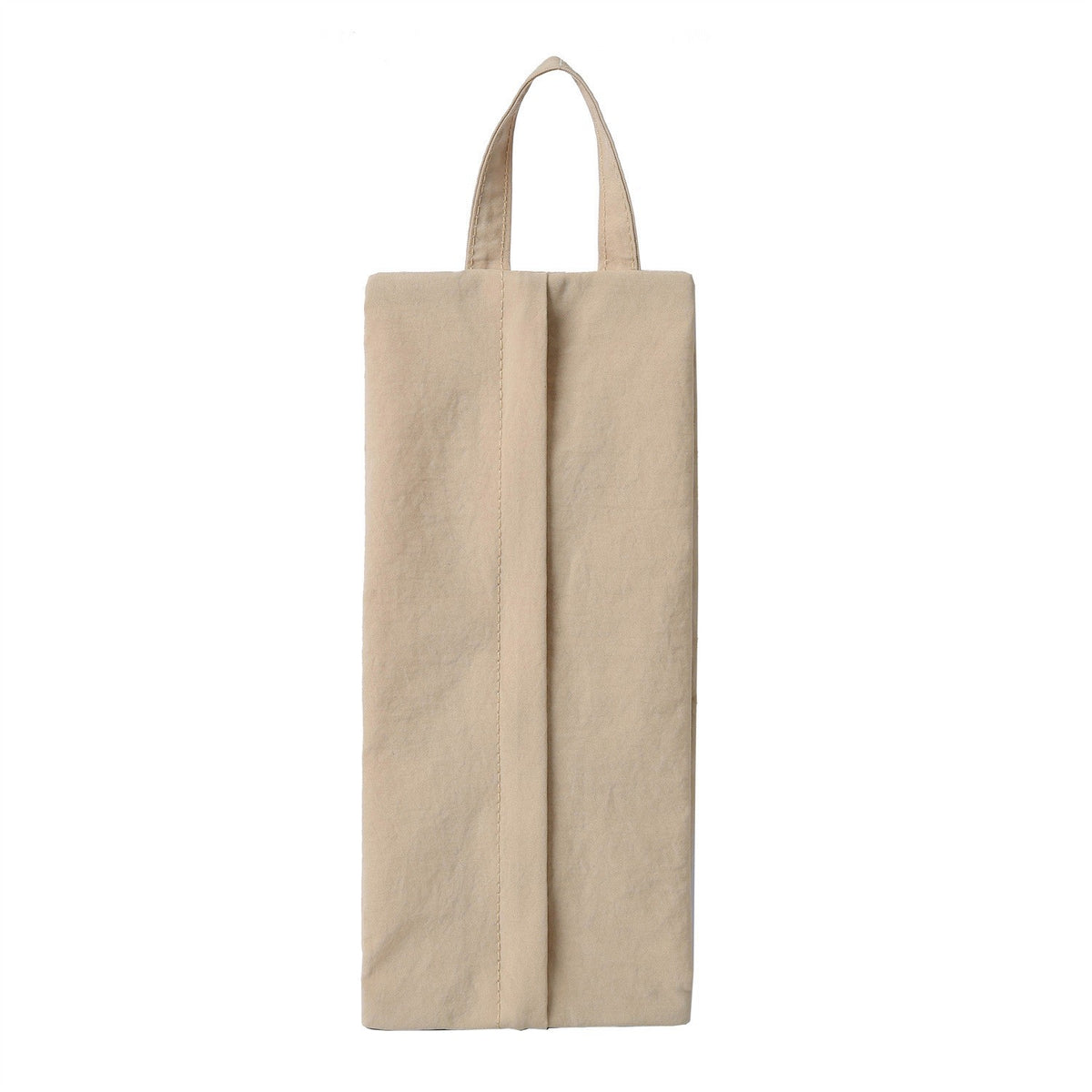 Geanta De Depozitare Si Organizator Voiaj, Pentru Lenjerie, Sosete Si Cosmetice, Impermeabila Cu Maner, Poliester, 10.5x28 cm, Crem