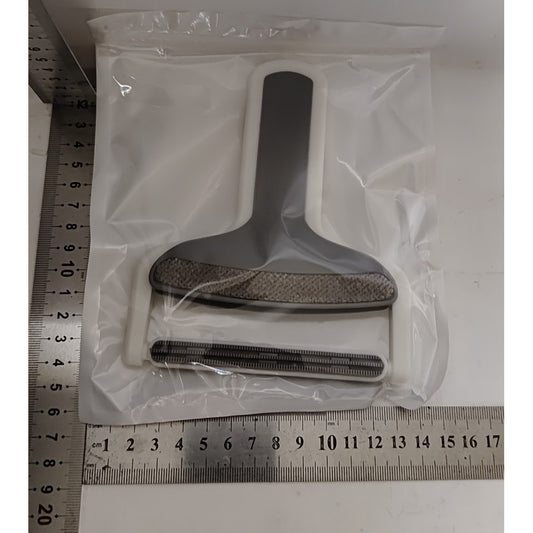 Perie pentru Indepartarea Parului de Animale si Scamelor, Design Ergonomic cu Suprafata din Poliester si TPR, pentru Haine si Tapiterie, 12 x 15 cm, Alb/Gri