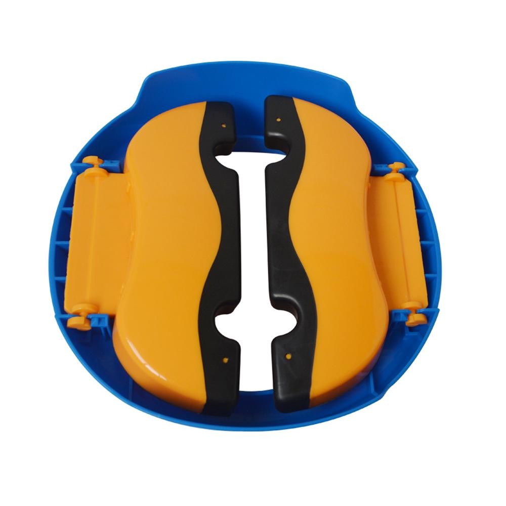 Olita Portabila 2 in 1 si Reductor WC Pliabil, Olita de Calatorie cu Baza Antiderapanta, Plastic, Diametru 21 cm, Albastru