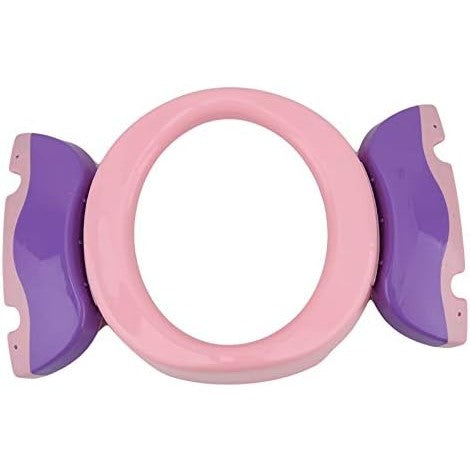 Olita Portabila 2 in 1 si Reductor WC pentru Copii, Design Pliabil pentru Calatorii, Baza Antiderapanta, Plastic, Diametru 21 cm, Roz
