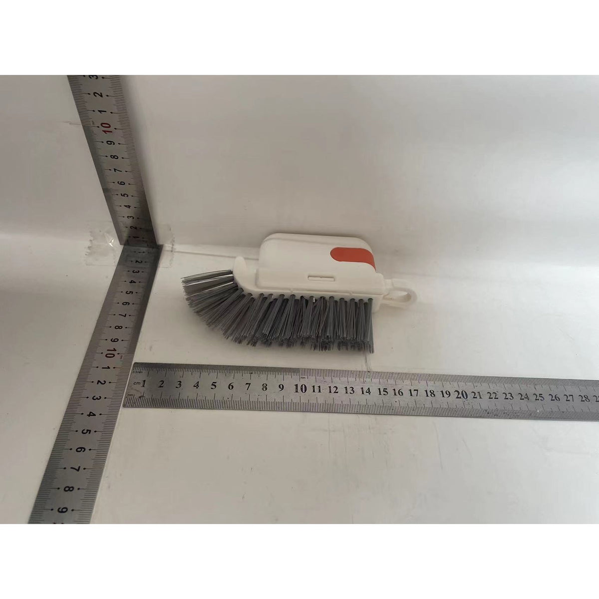 Perie Multifunctionala 3 in 1 pentru Curatare, Cap Detasabil pentru Bucatarie, Vesela si Geamuri, Plastic si Burete, 9x15x2.5 cm, Portocaliu