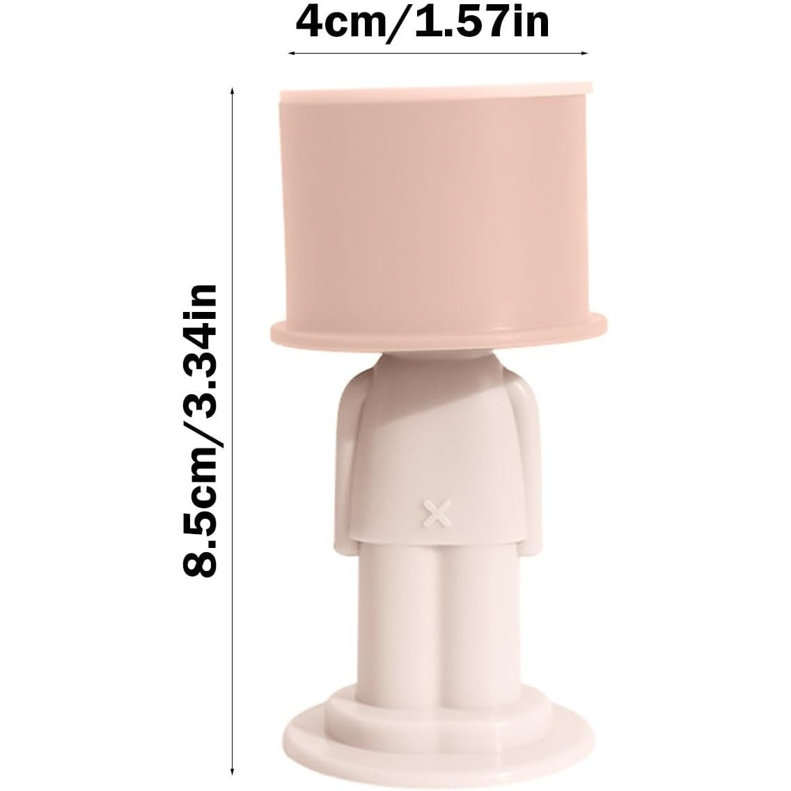 Opritor De Usa Si Protectie Perete Anti-Coliziune, Autoadeziv Fara Perforare, Model Magician, Silicon Moale PP Si TPR, 4 x 8.5 cm, Roz