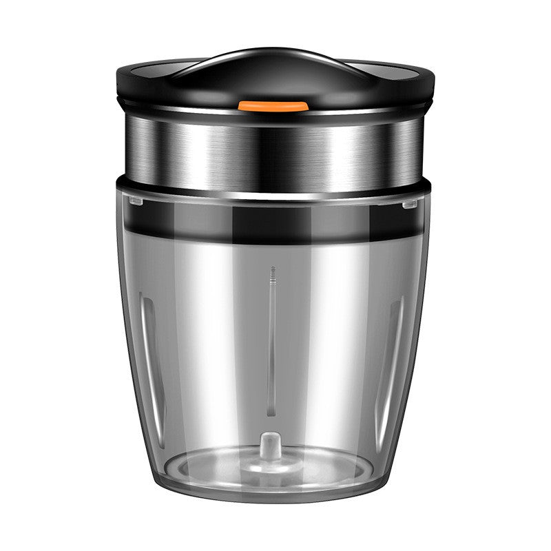 Feliator Manual pentru Fructe si Legume tip Borcan, Lame din Otel Inoxidabil, Dispozitiv pentru Taiere Rapida, Plastic si Inox, 10.5 x 6 cm, Negru
