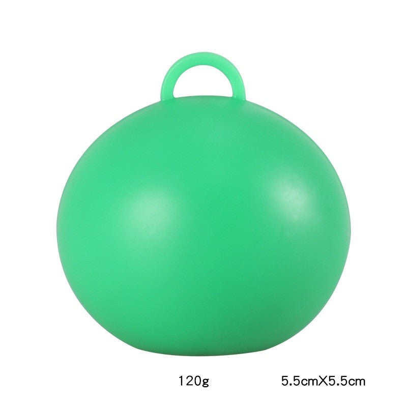 Greutate pentru Baloane, Accesoriu Decorativ Petreceri, Suport Stabil pentru Aranjamente Evenimente, Plastic si Metal, 5.5x5.5 cm, 120 g, Verde