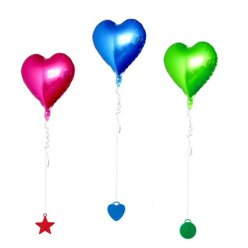 Set 4 Greutati pentru Baloane cu Heliu, Accesorii Fixare Balon, Model Smiley Face, Plastic Rezistent, 8 grame per Bucata, Multicolor