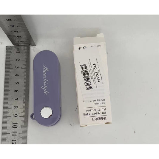 Peeler pentru Legume si Fructe, Curatator Pliabil cu Lame Duble Rotative, Design Multifunctional, ABS si Otel Inoxidabil, 3.6 x 9.1 cm, Mov