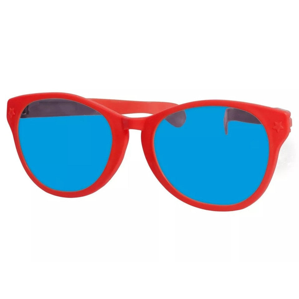 Ochelari Deghizare Gigantici, Accesorii Photo Booth si Petreceri Tematice, Design Oversize Patrat, Material Plastic Rezistent, 26 x 9 cm, Rosu