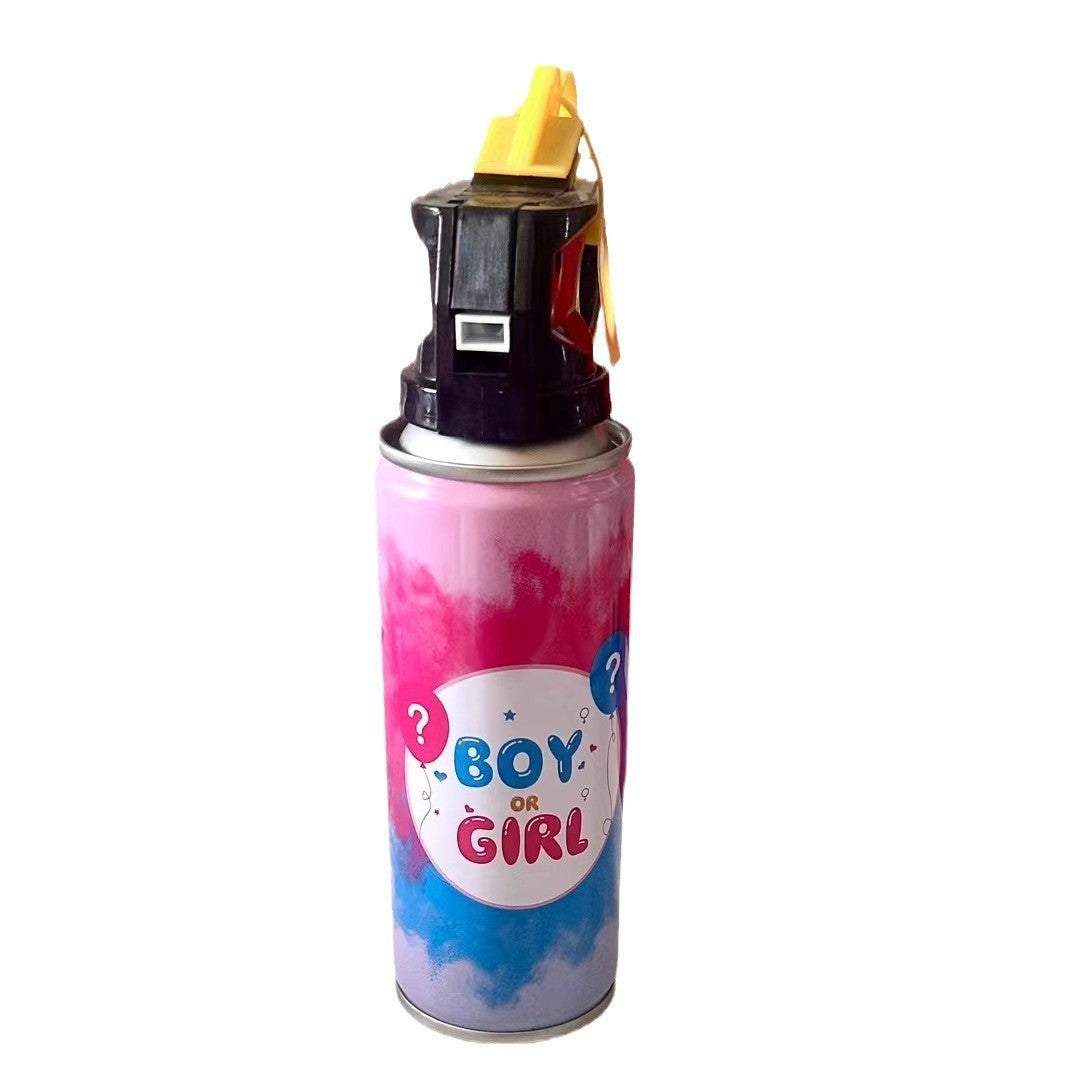 Spray Gender Reveal Dezvaluire Gen Bebeluș, Tub Pulbere Colorată Evenimente, Amidon De Porumb Eco-Friendly, Albastru, 260 ml