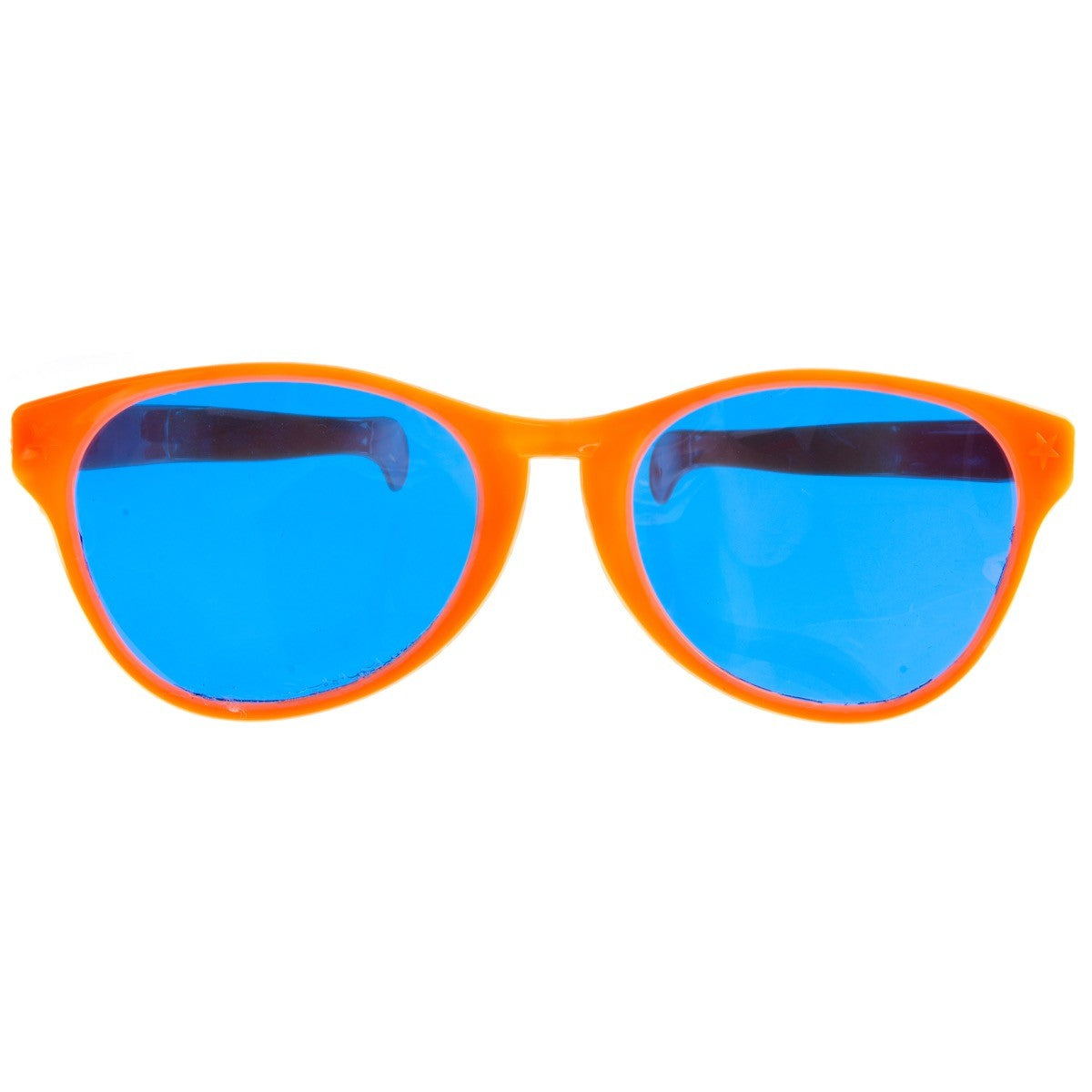 Ochelari Deghizare Oversize, Accesorii Photo Booth si Petreceri Tematice, Design Patrat Exagerat, Plastic, 26 x 9 cm, Portocaliu