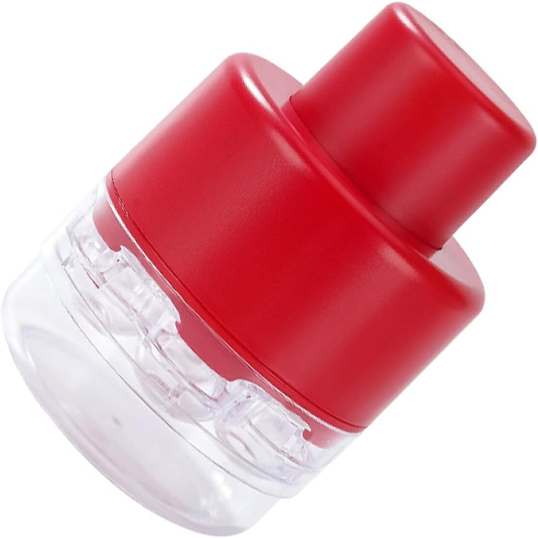 Dispozitiv de Scos Samburi pentru Cirese si Masline, Aparat Manual cu 7 Gauri, Plastic ABS si AS, 13 x 9.2 cm, Rosu