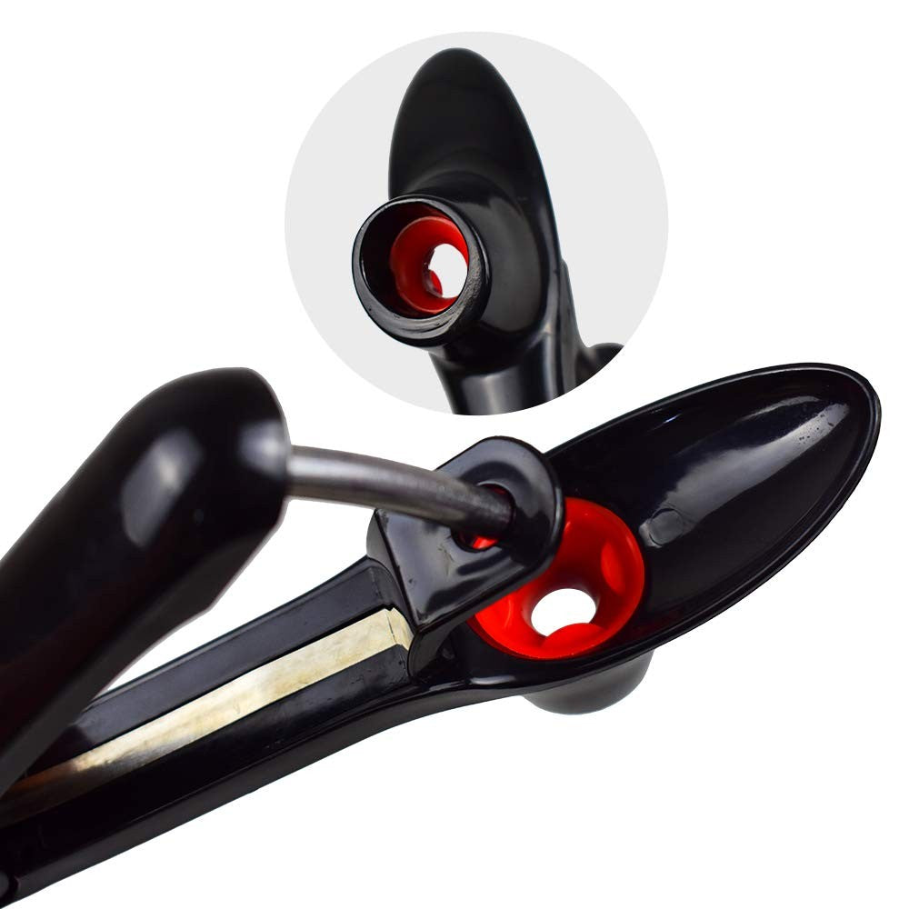 Dispozitiv de Scos Samburi Cirese si Masline, Aparat Manual cu Maner Ergonomic, ABS si Otel Inoxidabil 420, 20.5 x 3.8 x 13 cm, Negru