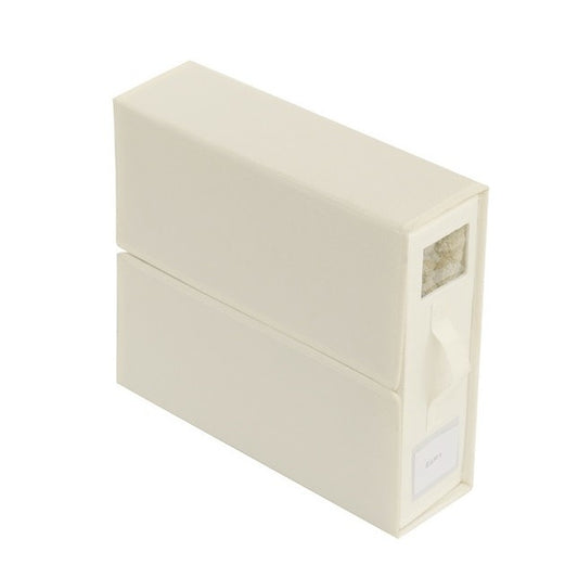 Cutie Depozitare Lenjerii de Pat, Organizator Pliabil cu Fereastra Vizibila, Fermoar si Velcro, Panza Oxford si PP, 18 Litri, 38x33x12 cm, Alb Ivoir