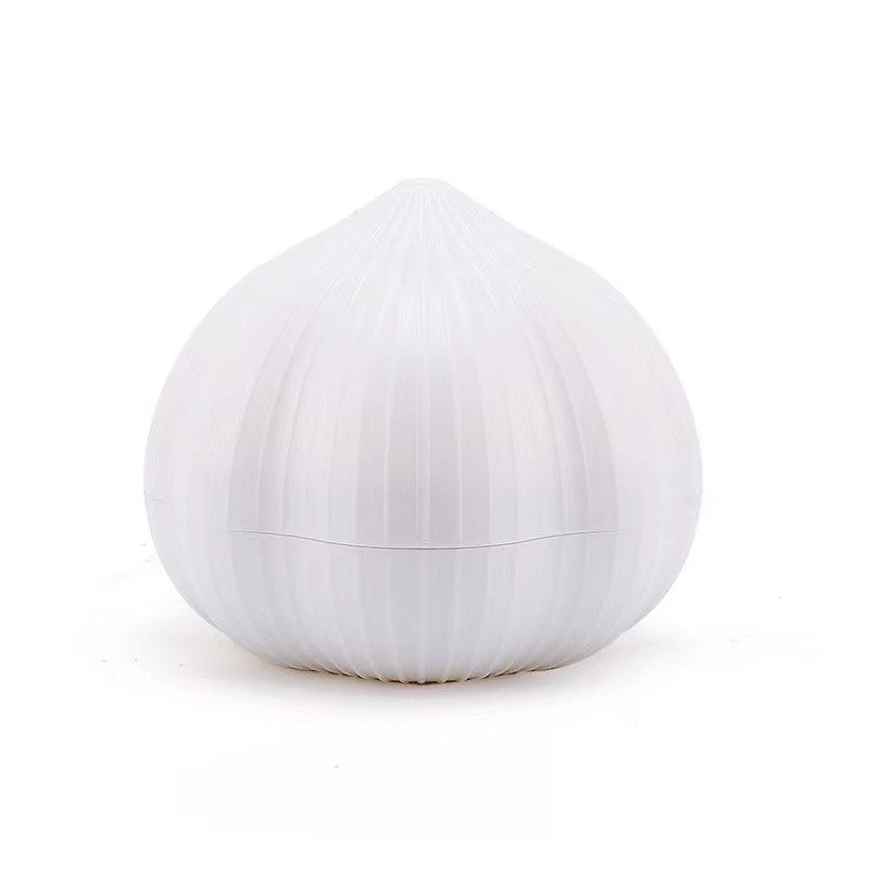 Presa Manuala pentru Usturoi si Mini Tocator Legume, Design Compact cu Mecanism Rotativ, Plastic PS, 7 x 7.5 cm, Alb