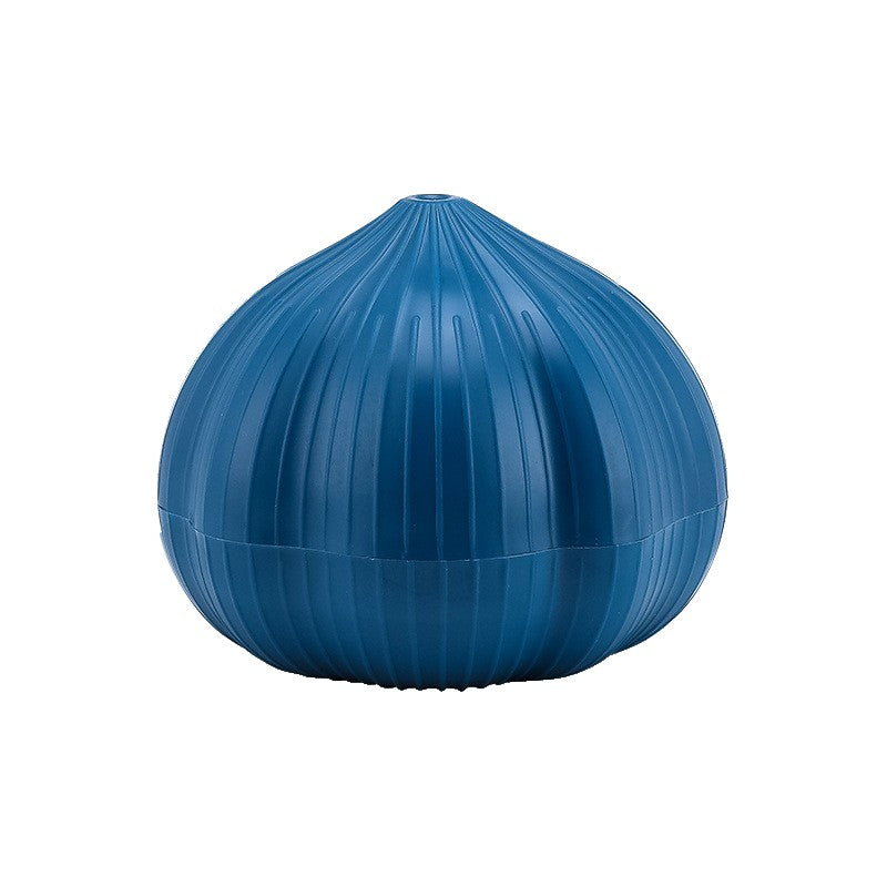 Presă Manuală pentru Usturoi și Mini Tocător Legume, Mecanism Rotativ, Plastic PS, 7 x 7.5 cm, Albastru Închis