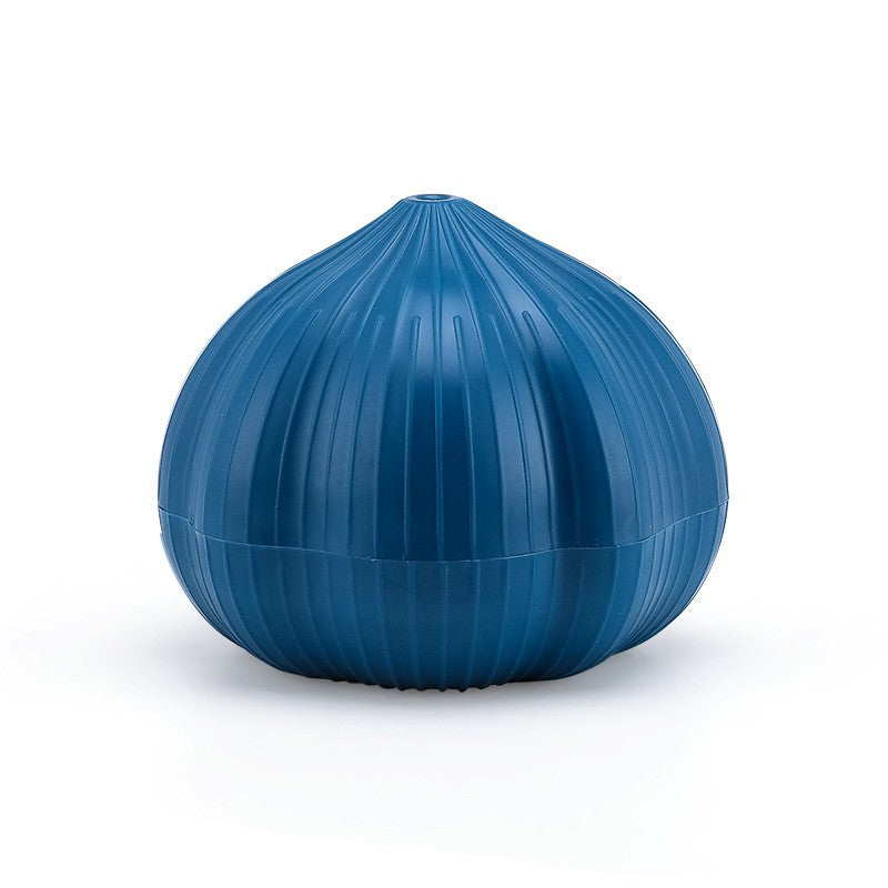 Presă Manuală pentru Usturoi și Mini Tocător Legume, Mecanism Rotativ, Plastic PS, 7 x 7.5 cm, Albastru Închis