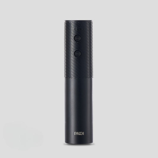 Tirbuson Electric Pentru Sticle de Vin, Deschizator Automat Reincarcabil USB, Baterie 500 mAh, Motor 20W, ABS, 20 x 4.6 cm, Negru