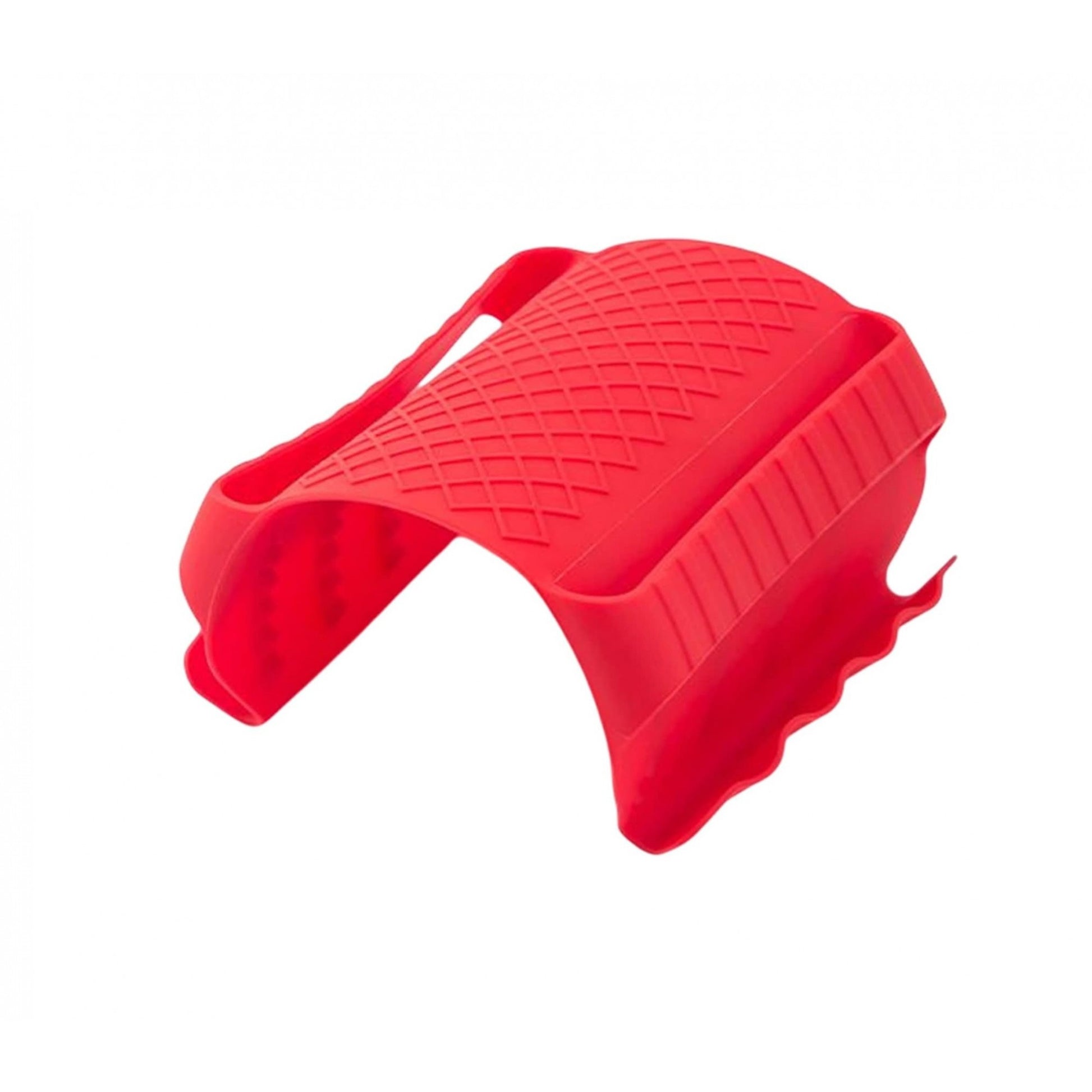 Suport de Silicon Multifunctional pentru Vase Fierbinti, Manusa Termoizolanta Anti-alunecare, Protectie Termica Oale si Cuptor, 18x12x1.5 cm, Rosu
