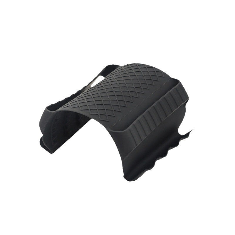 Suport de Silicon Multifunctional pentru Cuptor, Manusa Izolare Termica si Anti-alunecare, Protectie Vase Fierbinti, Silicon, 18x12x1.5 cm, Negru