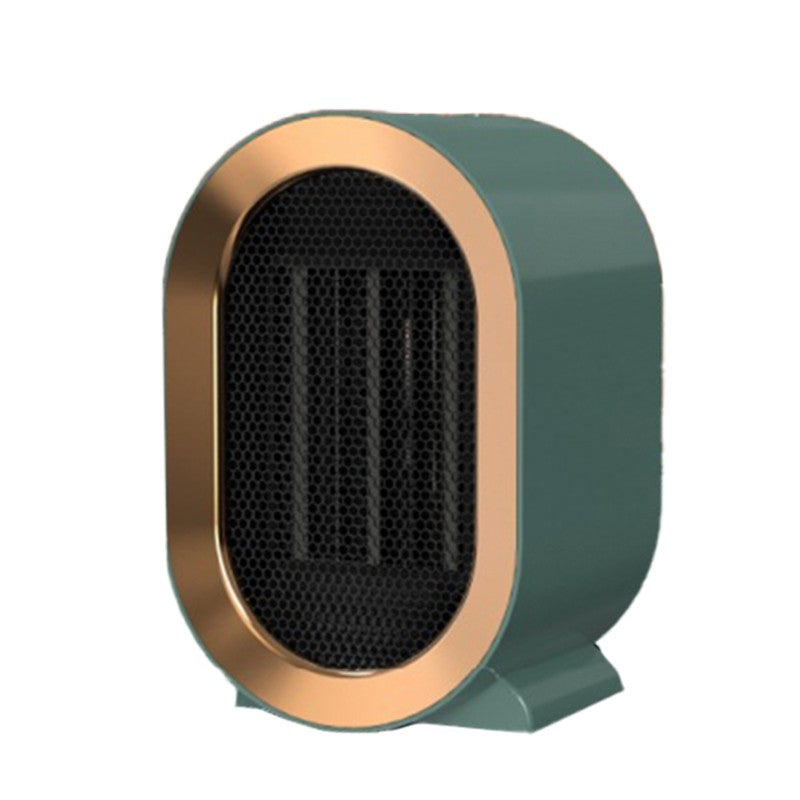 Mini Aeroterma Portabila, Incalzitor Electric Element PTC, Putere 1200W, Termostat Reglabil, Protectie Supraincalzire, Plastic ABS, 19.5 x 12.5 x 12.5 cm, Verde