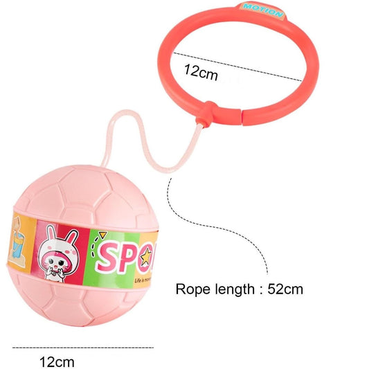Minge Pentru Sarit Tip Coarda Hula Hoop, Jucarie Interactiva Cu Functie Iluminat LED Si Coordonare Motorie, Plastic Si Cauciuc, 4-6 Ani, Roz