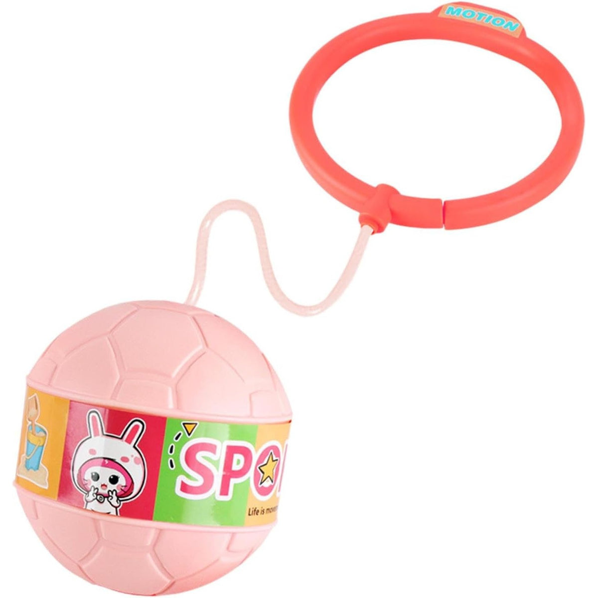 Minge Pentru Sarit Tip Coarda Hula Hoop, Jucarie Interactiva Cu Functie Iluminat LED Si Coordonare Motorie, Plastic Si Cauciuc, 4-6 Ani, Roz