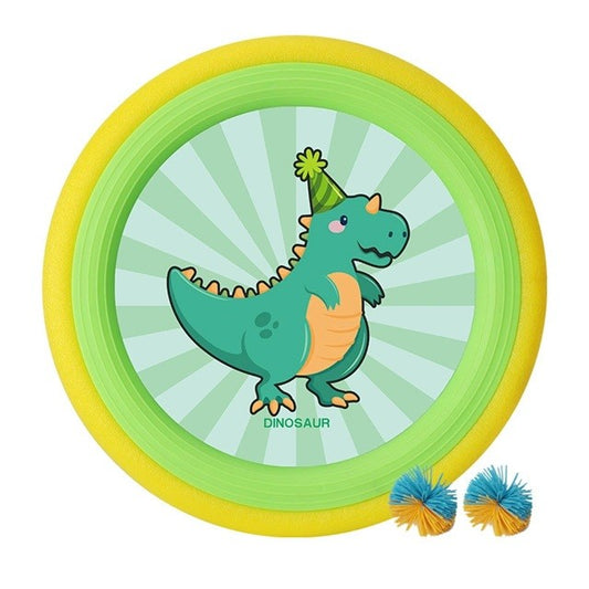 Fippy Set Interactiv Frisbee pentru Copii, Joc de Exterior cu 2 Palete Elastice si 4 Mingi, ABS si Panza, Diametru 30 cm, Multicolor