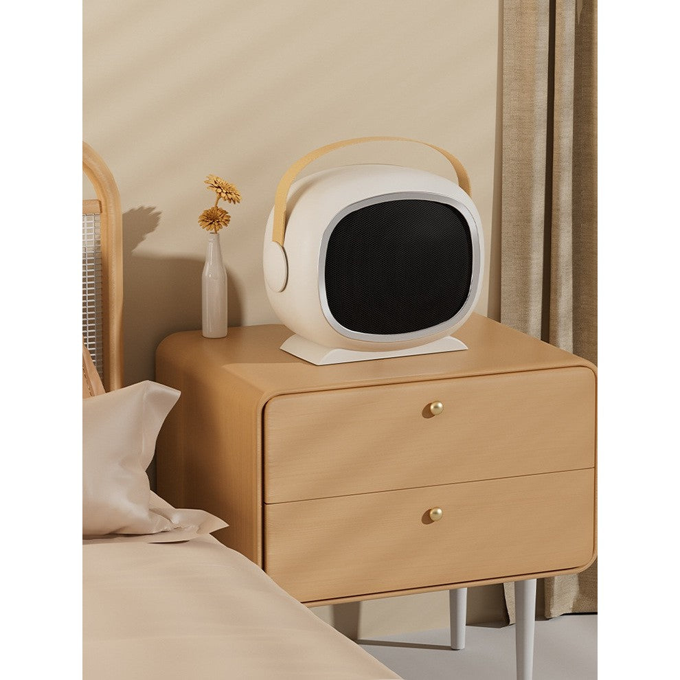 Aeroterma Portabila, Incalzire Ceramica PTC, Design Astronaut, Oprire Automata, Carcasa ABS, 700/1200W, 220V, 21 x 16 x 11 cm, Alb