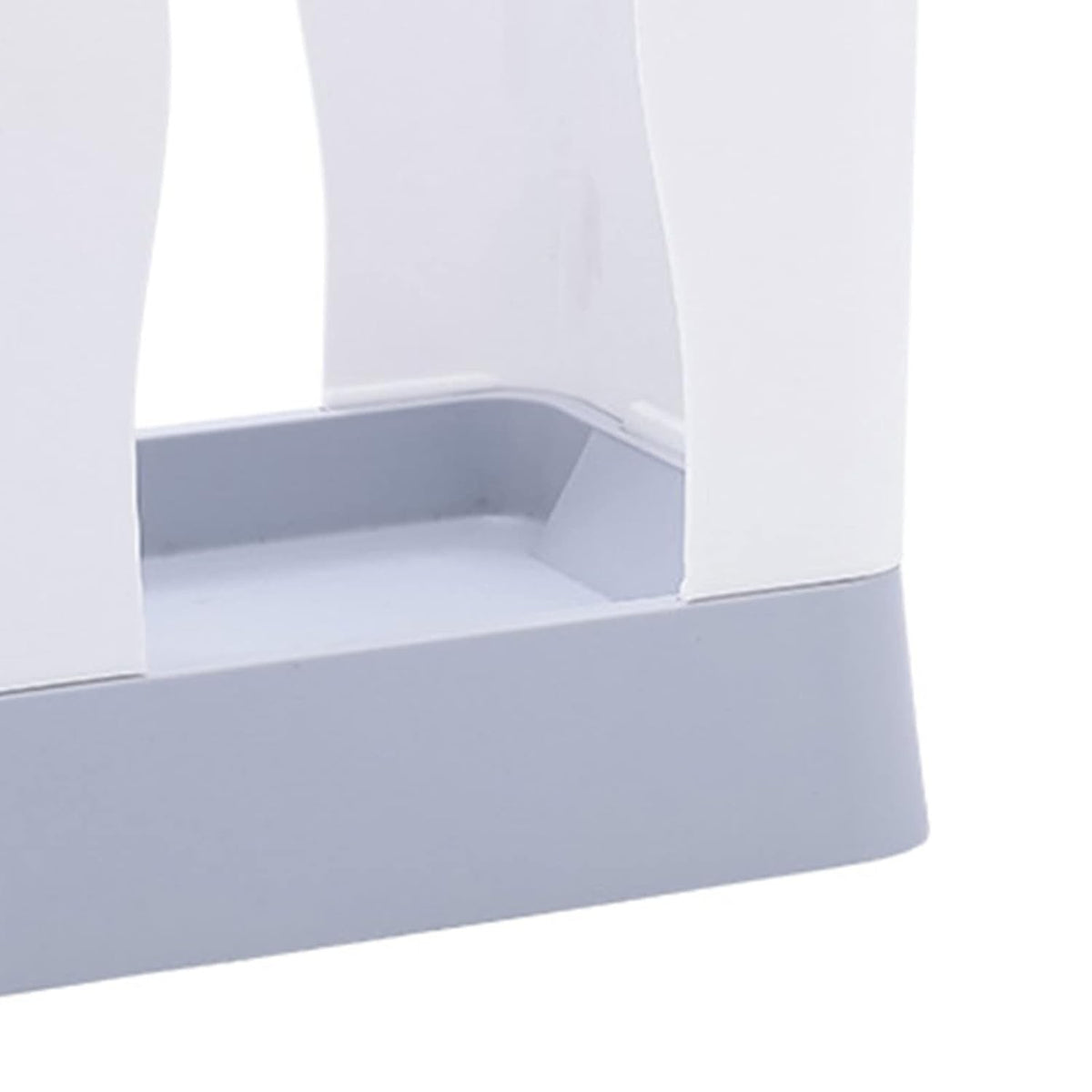 Cos de Gunoi Extensibil, Recipient Pliabil pentru Bucatarie si Baie, Plastic Durabil, Design Reglabil si Compact, 21x25x17 cm, Alb/Gri