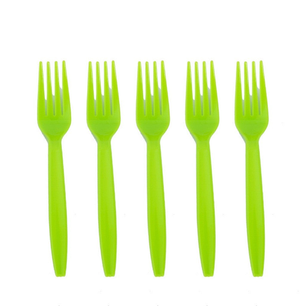 Set 10 Furculite Unica Folosinta Dino Park, Tacamuri Tematice Petrecere Copii, Plastic PE Rezistent, Multicolor, 15.5 x 2.5 cm